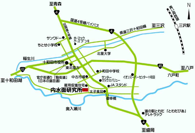 内水面研究所の地図画像