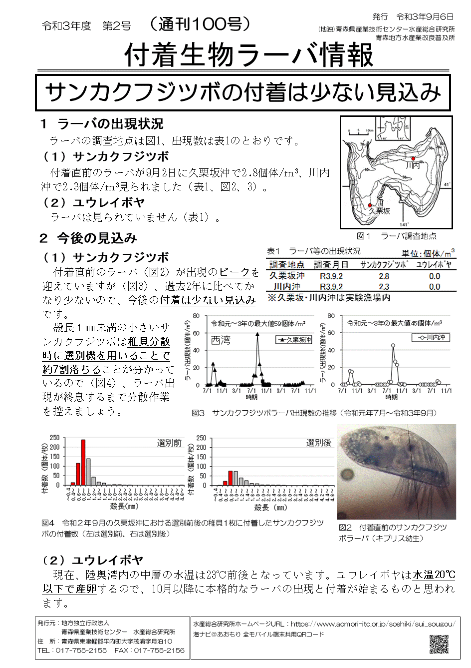 付着生物ラーバ情報第2号