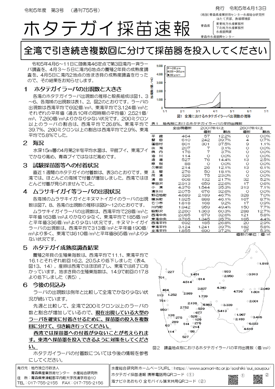 採苗速報第３号1