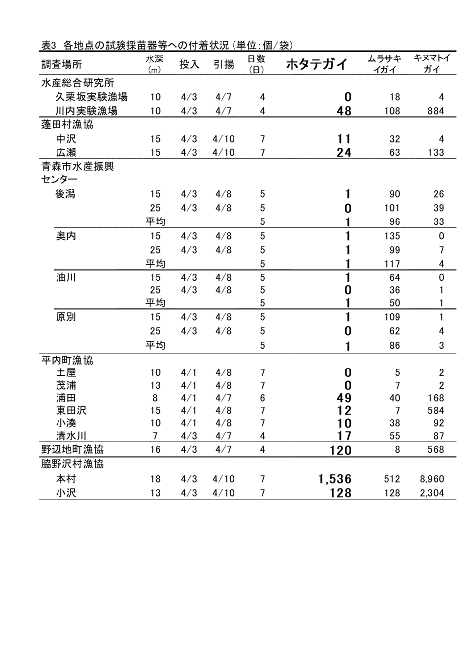 採苗速報第３号3