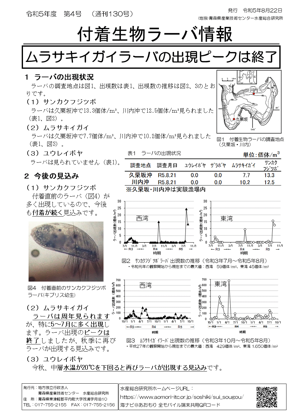 付着生物ラーバ情報第4号