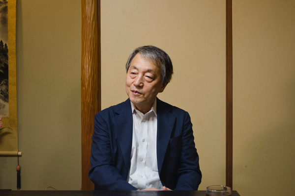「推奨津軽地酒会」会⻑、⼭⾕⾦光さん