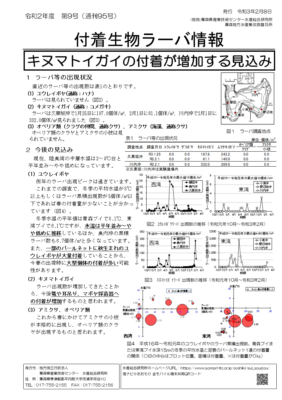 付着生物ラーバ情報第9号