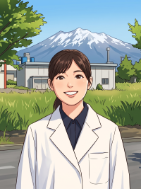 A研究員のイラスト