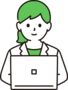 デスクワークのイラスト