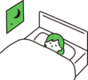 就寝のイラスト